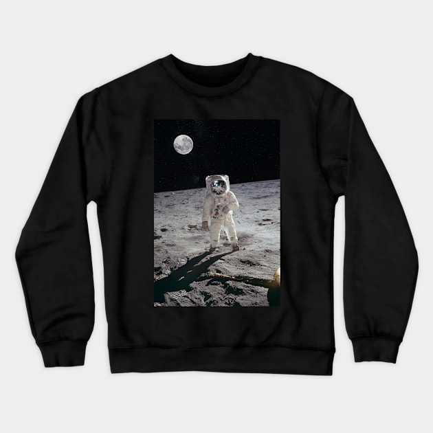 Moon Landing (fake) Crewneck Sweatshirt by Stupiditee